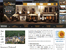Tablet Screenshot of hotel-croixblanche.com